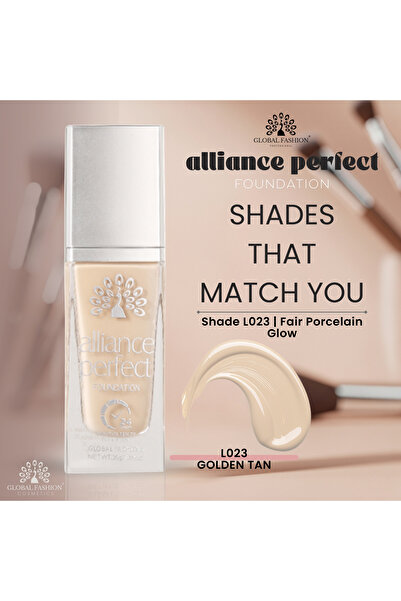 global fashion Alliance Perfect Liquid Foundation – 8 Shades, 24H Wear, Full Coverage, Hydrating, Transfer-Proof