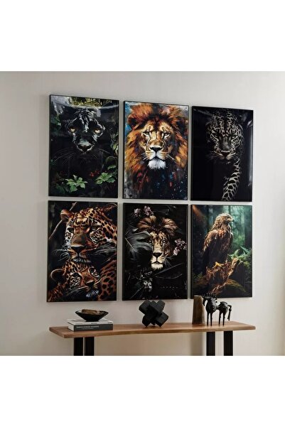 Generic صورة مؤطرة لـ "صقر الحفرة" - 50x70x2.5 سم