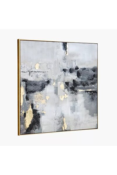 Generic 60% Vivid Framed Hand Painted Abstract Artwork with Stretcher - 80x80cm