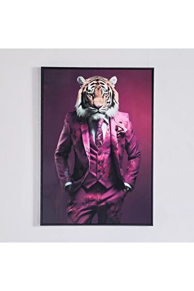 Generic Ercel Tiger Picture with Glossy Frame - 50x70x2.5 cm