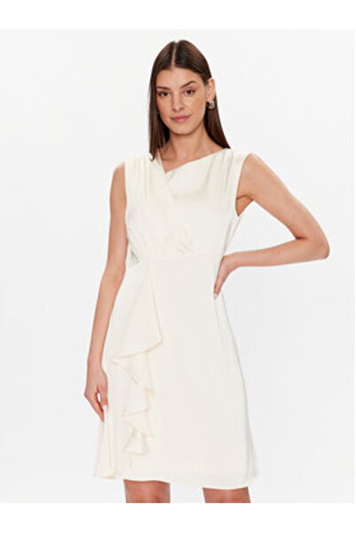 Dkny Women's Cocktail Dress DD2K2383 Ecru