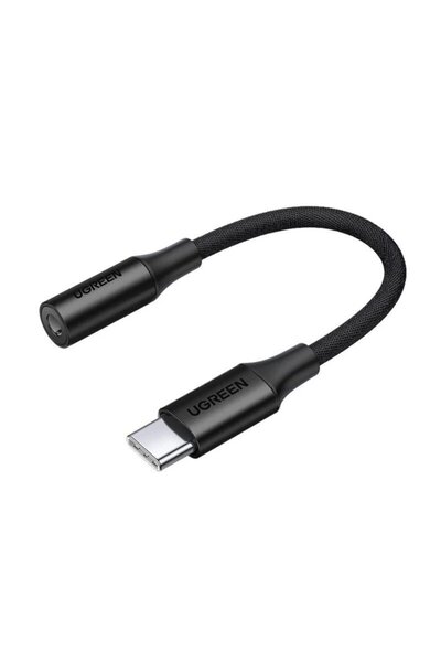 Ugreen Adaptor audio AV161, convertor Type-C to Jack 3.5mm, black