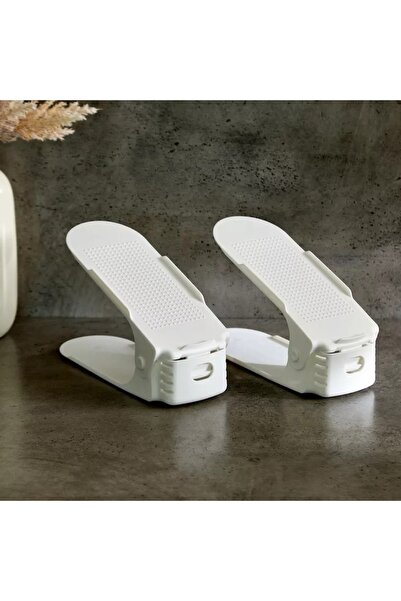 Generic Saga 2-Piece Shoe Organizer - Compact Storage Set 25 x 9 x 9.5 cm