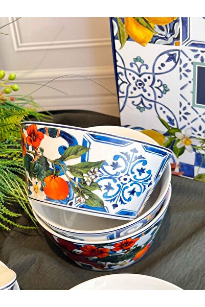 ROSSEV Italy Garden Soup Bowl Set of 6