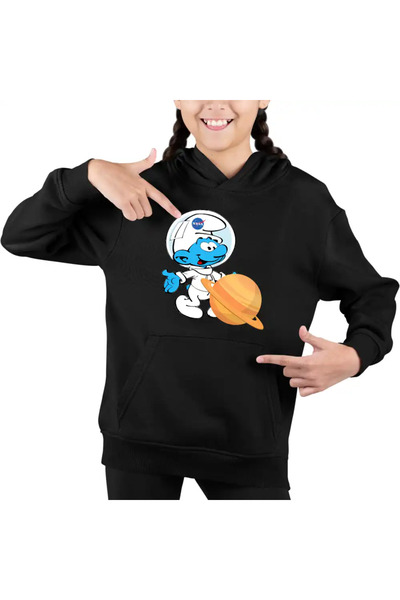 OEM Hanorac Copii Fete Strumfii Astronaut Saturn Nasa