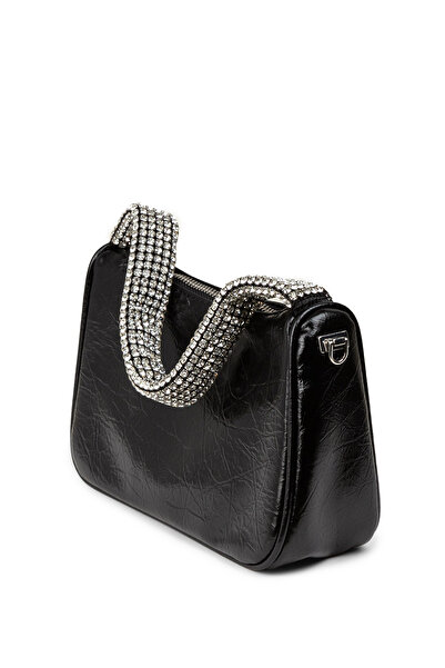 Deery Μαύρη γυναικεία τσάντα ώμου