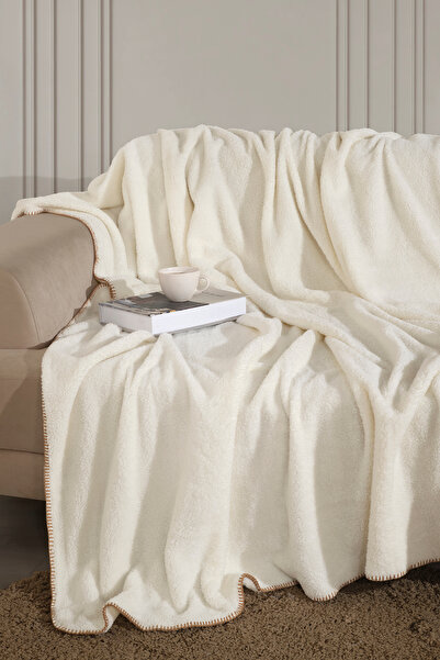 WELY HOME BABY TEKSTİL Single Size Wellsoft Blanket with Cowherd Stitching Detail 160X200