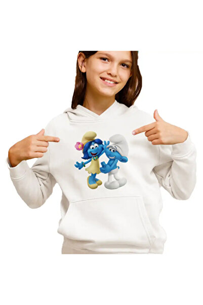 OEM Hanorac Copii Fete Rusinosul Floricica Blossom Strumfii