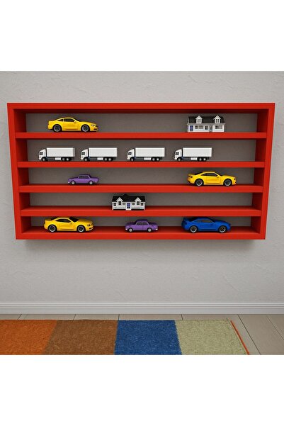 Emkawood Dream Montessori Kırmızı Oyuncak Rafı