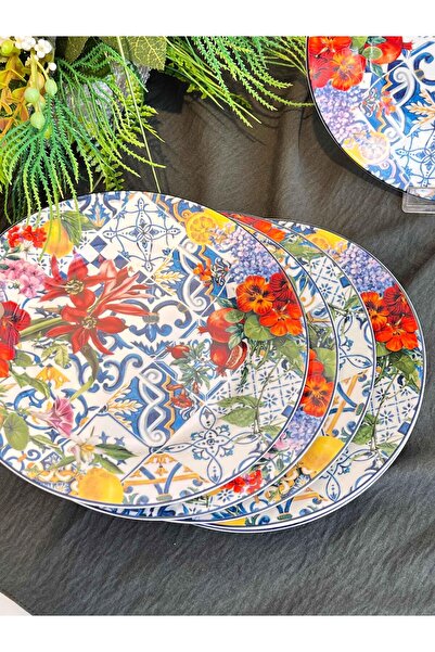 ROSSEV Italy Garden Pasta Plate Set of 6