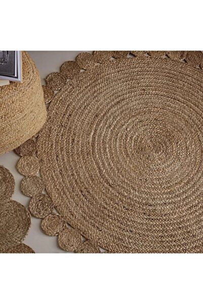 Generic Natura Tapis Hand-Braided Jute Rug - 120 cm