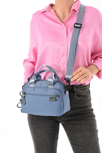 Sanmorris Jasminel Su Geçirmez Paraşüt Kumaş El Ve Omuz Çantası