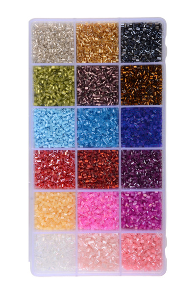 Boncuk Abla 18 Gözlü DOLU DOLU Kesme Boncuk Seti