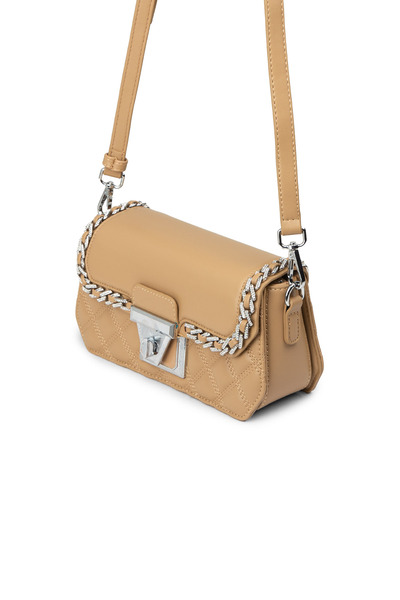 Deery Γυναικεία τσάντα ώμου σε χρώμα βιζόν