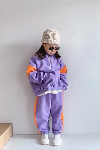 Monila Σετ κοριτσίστικο με φερμουάρ και λεπτομέρεια τσέπης, ύφασμα 3 κλωστών,...