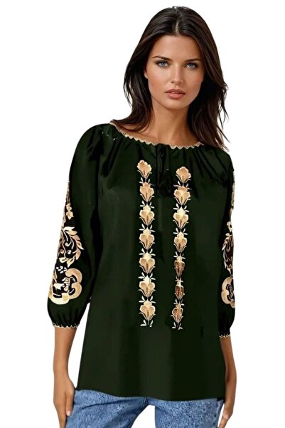 rody's forever Γυναικεία μπλούζα τύπου B2, μαύρη/μπεζ, μέγεθος S