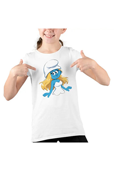 OEM Tricou Copii Fete Strumfita Strumfii Smurfette