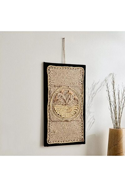 Generic Jute and Shell Wall Decor - 40 x 23 cm