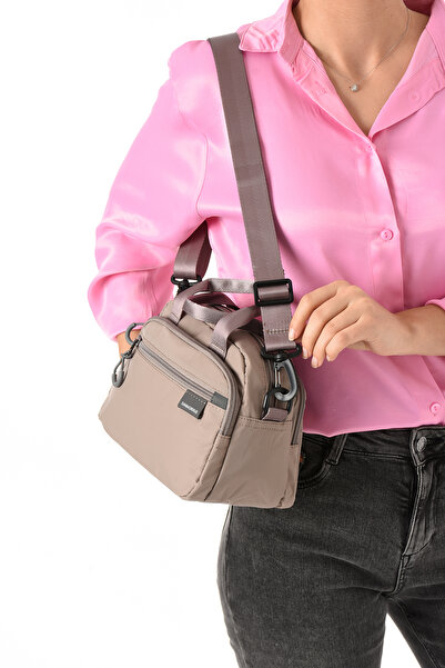 Sanmorris Jasminel Su Geçirmez Paraşüt Kumaş El Ve Omuz Çantası