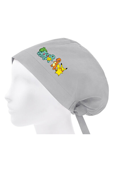 bonecim Bonnet cu tematică Pikachu Pokemon Doctor Nurse Cook Chef Bonnet Dent...