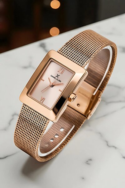 Daniel Klein Women's Wristwatch, Steel Band&Case+Bracelet Gift Rose Gold Zmdk1201