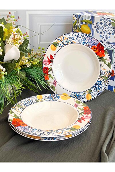 ROSSEV Italy Garden Yemek Tabak 6'lı