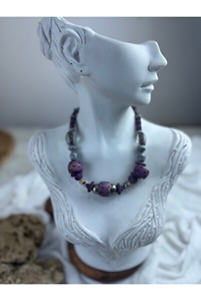 SEDEF TAKI Mor kemik kolye