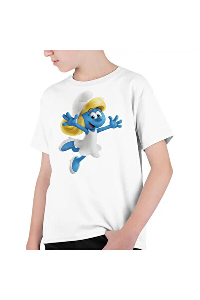 OEM Tricou Copii Baieti Strumfita Desene Strumfii