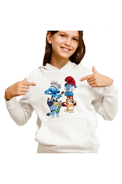 OEM Hanorac Copii Fete Strumfii Bluey Bingo Papa Strumf Bucatarul