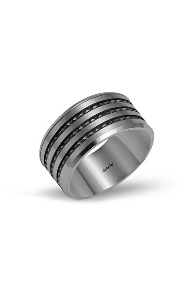 Diamond Line-Gülaylar Amore Koleksiyonu Erkek Bijuteri Modern Alyans