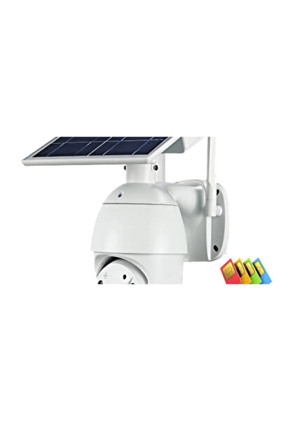 ELdepo 4G Surveillance Camera with Solar Panel, 1080P HD, Bidirectional Audio, IR+LED, Outdoor