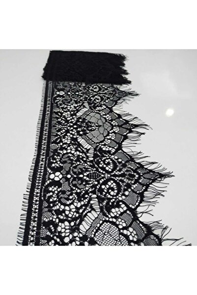 Mutkin Sakallı Dantel (KOD A454) 19,5 Cm 1 ADET 3 Metre Siyah -Giyim Aksesuar...
