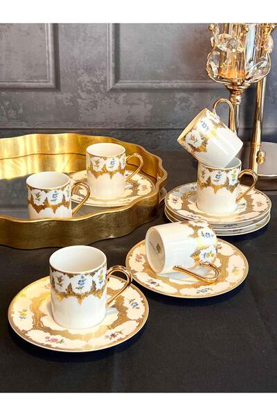 ROSSEV Türk Kahve Fincanı 24K Heritage 6 Kişilik 12 Parça