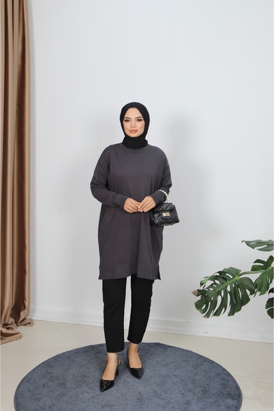 NİSUM MODA تونيك ميرسيريزد بفتحة