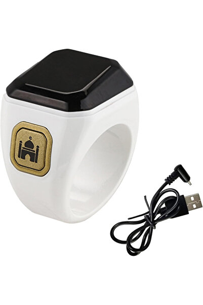 BSTWSH خاتم ذكر ذكي مقاس 22 مم مع خاصية تذكير بالاهتزاز وعداد تسبيح واتصال بل...