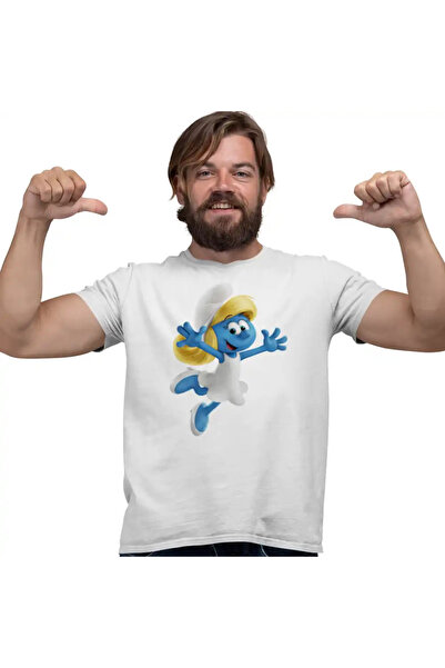 OEM Tricou Barbati Strumfita Desene Strumfii