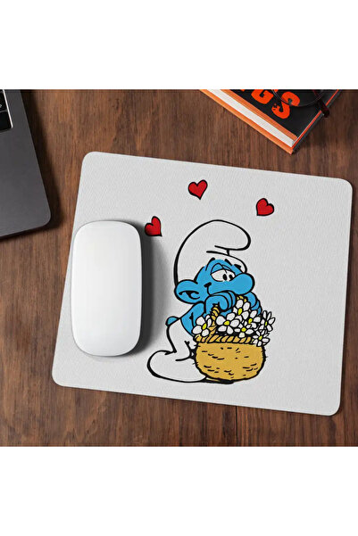 OEM Mousepad Smurfs in Love Dragobete Valentine's Day
