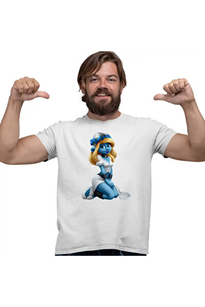 OEM Tricou Barbati Smurfette Strumfii Strumfita Elf