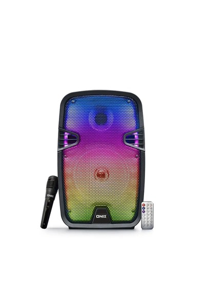 ORIAN Onyx Mobile Speaker with Bluetooth Microphone Remote Control with 800W Bluetooth LED Speaker
