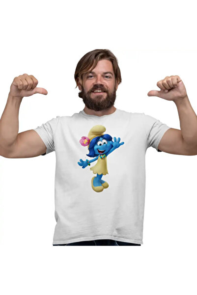 OEM Tricou Barbati Smurf Blossom Strumfii