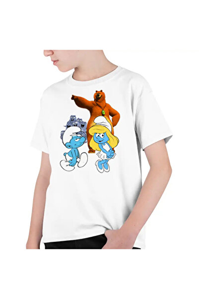 OEM Tricou Copii Baieti Strumfii Grizzy Lemingii Strumfita