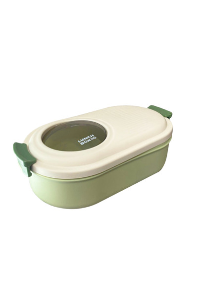 Dörtel Tedarik Cute Lunch Box, Portable 2-Compartment Storage Container for Teenagers and Children at School