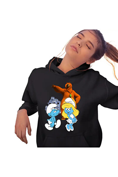 OEM Hanorac Femei Strumfii Grizzy Lemingii Strumfita