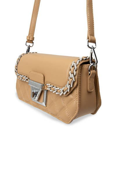 Deery Γυναικεία τσάντα ώμου σε χρώμα βιζόν