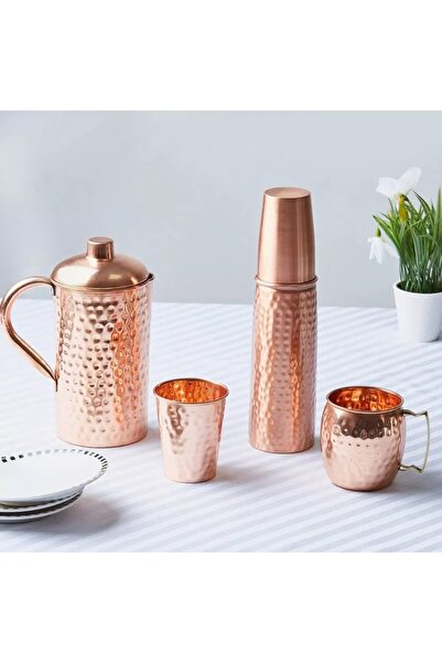 Generic Essence Copper Mule Hammered Finish Mug - 400ml