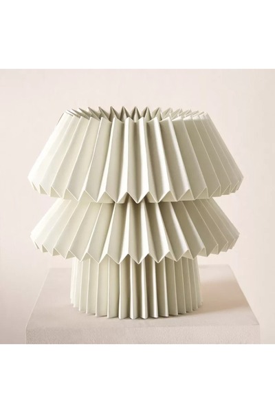 Generic Tasha E27 Table Lamp with Paper Shade - 30.5 x 31 cm