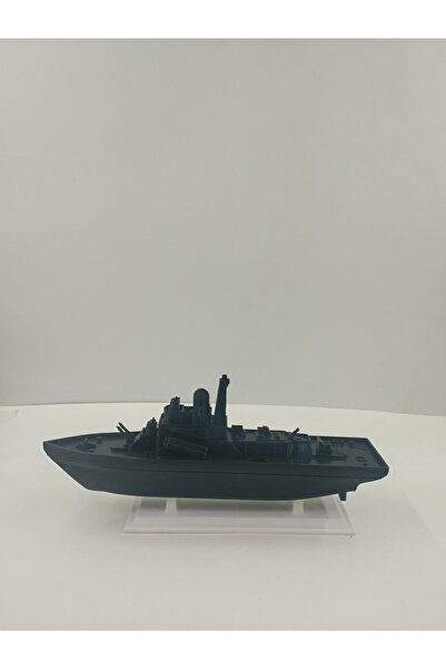İKONİVE Savaş Gemisi Maketi | Dekoratif Biblo & Koleksiyon Modeli (17 × 3.5 cm)
