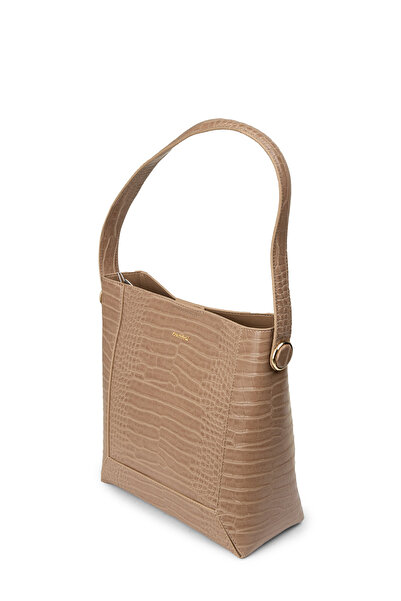 Deery Γυναικεία τσάντα ώμου σε χρώμα βιζόν