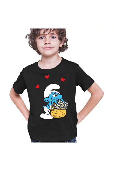 OEM Tricou Copii Baieti Strumfii Indragostit Dragobete Valentine Day