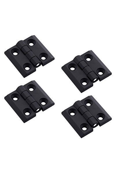 Badem10 Dayanıklı Plastik Yaprak Menteşe 30x30 mm 4 Adet Dolap Çekmece Kapak Küçük Mobilya Menteşe Seti